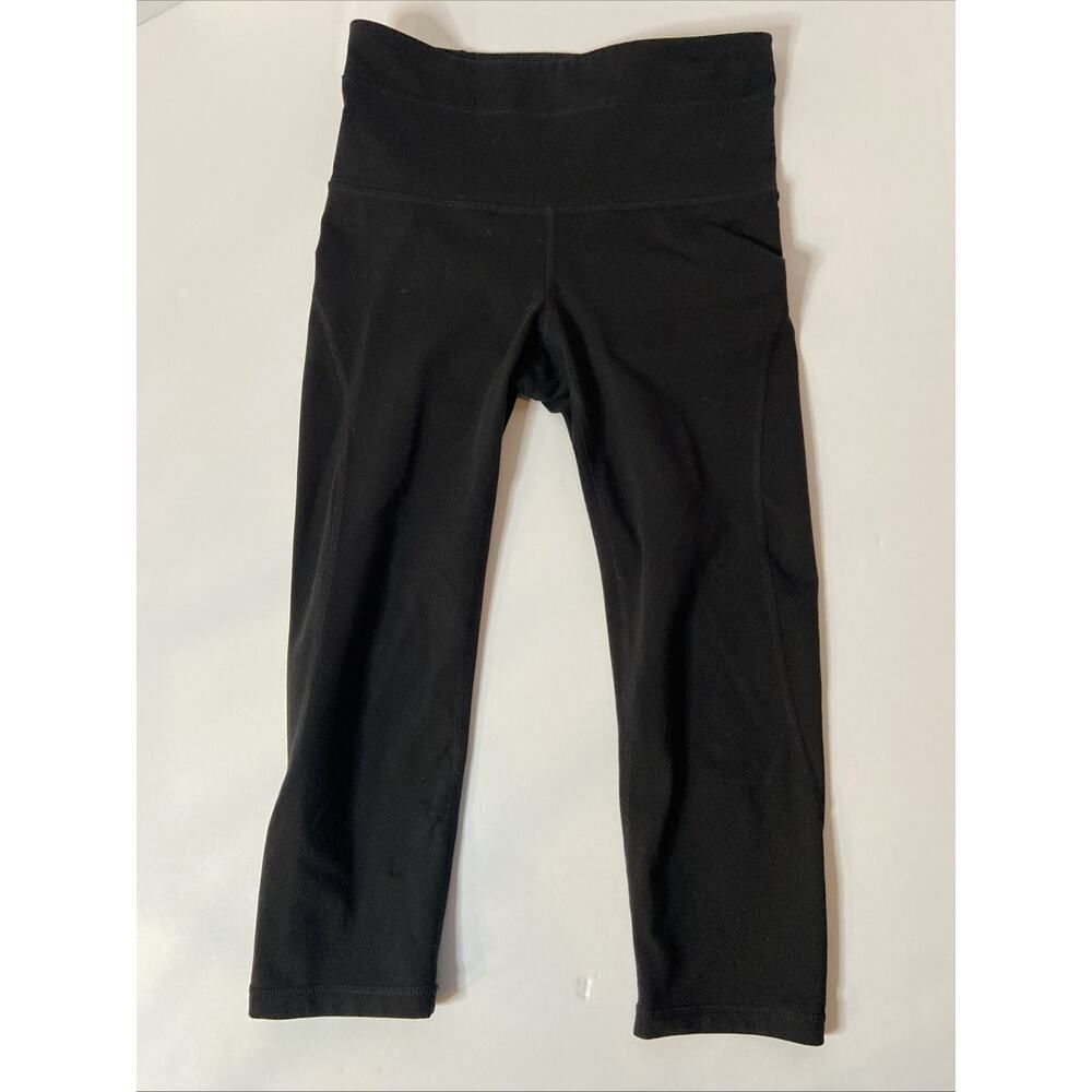 Gap GapFit GFast Womens Size XS Black Capri Leggings High Rise